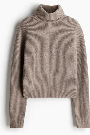 H&M Pullover dolcevita in maglia a coste