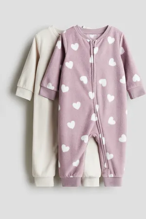 H&M Pigiamini in pile con cerniera 2 pezzi