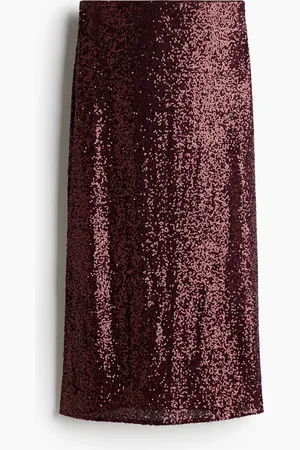 H&M Gonna longuette con paillettes