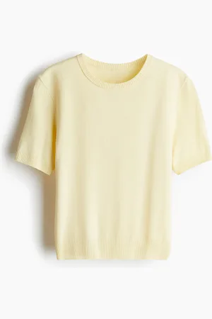 H&M T-shirt in maglia fine