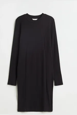 H&M MAMA Abito in jersey a costine