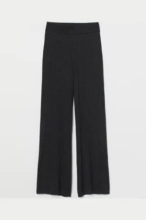 H&M Pantaloni in maglia a coste