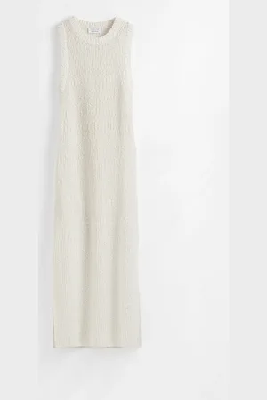H&M Sleeveless Silk-Blend Midi Dress