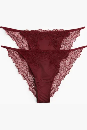H&M Tanga in microfibra e pizzo 2 pezzi