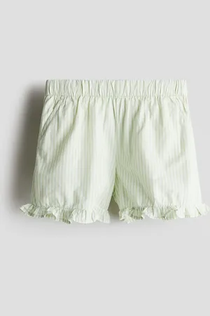 H&M Shorts in cotone con bordo a volant