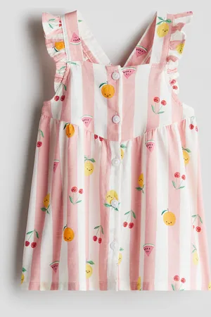 H&M Abito in cotone con volant