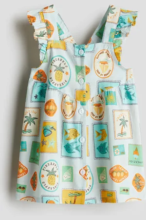 H&M Abito in cotone con volant