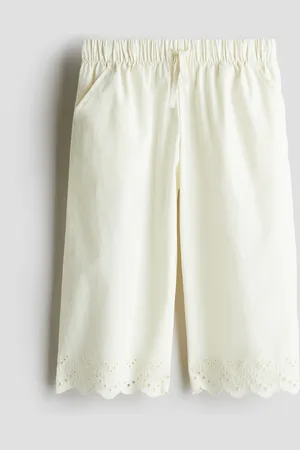 H&M Pantaloni a tre quarti in sangallo