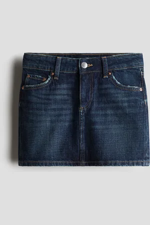 H&M Gonna in denim con dettagli consumati