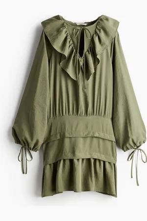 H&M Abito con colletto a volant