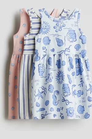 H&M Abiti in cotone con stampa 3 pezzi