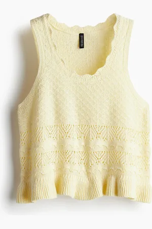 H&M Top effetto uncinetto