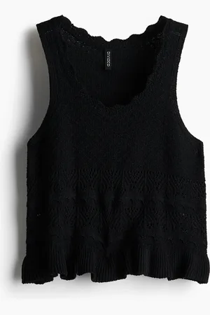 H&M Top effetto uncinetto