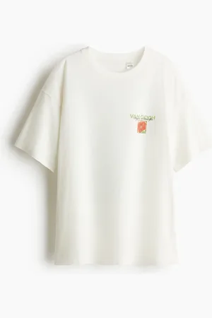 H&M T-shirt oversize con stampa