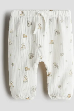 H&M Pantaloni in mussola di cotone