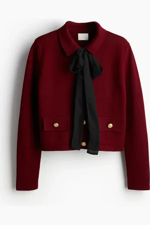 H&M Cardigan con nastri da annodare sullo scollo
