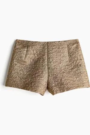 H&M Minishorts in tessuto jacquard metallizzato