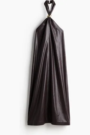 H&M Abito halterneck coated