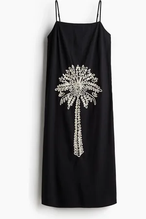 H&M Abito con spalline sottili e ricami
