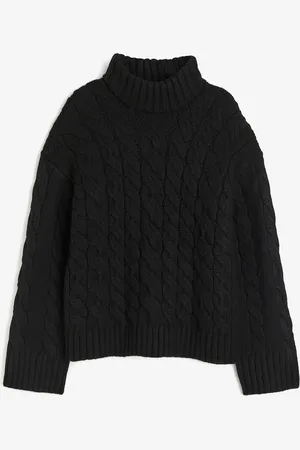 H&M Pullover a lupetto in maglia a trecce