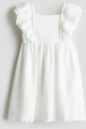 H&M Abito con bordi smerlati