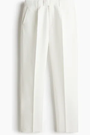 H&M Pantaloni da completo in misto lino Regular Fit