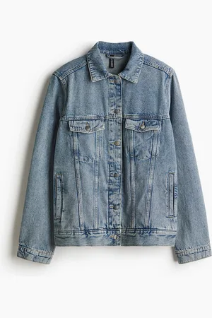 H&M Giubbotto in denim con spalle imbottite