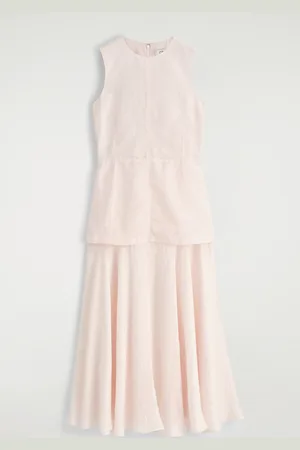 H&M ABITO MIDI CON BALZA EFFETTO SOVRAPPOSTO