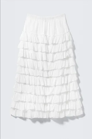 H&M Maxi gonna a balze con volant