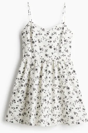 H&M Abito in cotone con gonna svasata