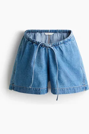 H&M MAMA Shorts in denim con coulisse