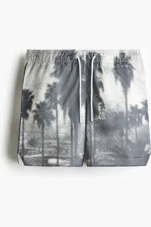 H&M Shorts in mesh con stampa Regular Fit