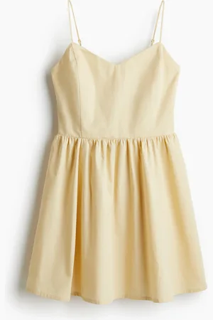 H&M Abito in cotone con gonna svasata