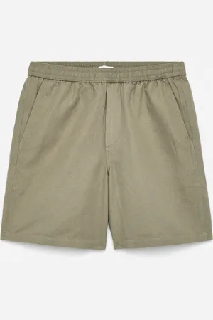 H&M Cotton-Linen Drawstring Shorts