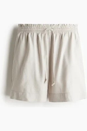 H&M Shorts in misto lino con coulisse
