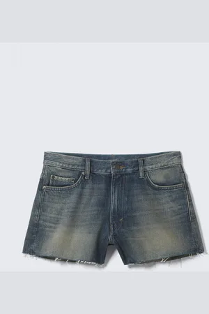 H&M Mini shorts in denim sdrucito Duchess a vita bassa