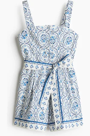 H&M Tuta corta in popeline di cotone