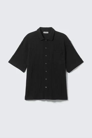 H&M Camicia in maglia con bottoni a maniche corte