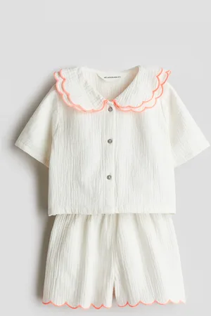 H&M Set 2 pezzi in mussola di cotone