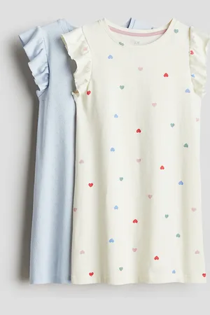 H&M Camicie da notte in cotone 2 pezzi