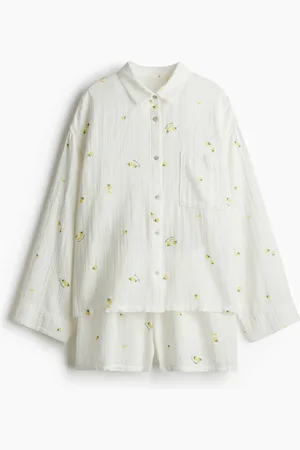 H&M Pigiama con camicia e shorts