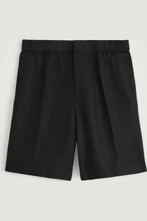 H&M ELASTICATED LINEN SHORTS