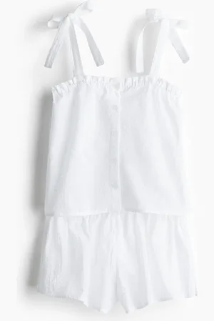 H&M Pigiama in plumetis di cotone