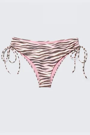 H&M Slip bikini stampato con laccetti laterali