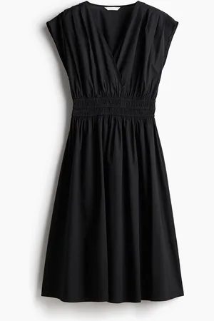 H&M Abito in cotone con smock in vita