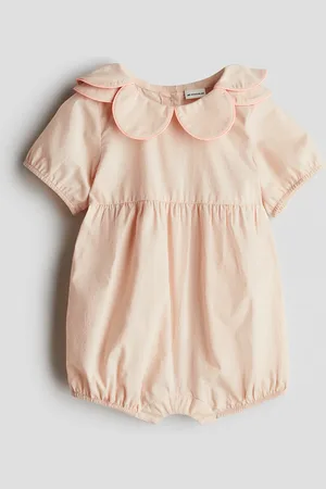 H&M Pagliaccetto in cotone con colletto a petali