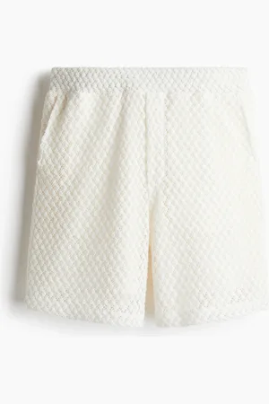 H&M Shorts Relaxed Fit effetto uncinetto