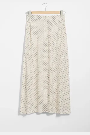 H&M Gonna midi a trapezio con bottoni