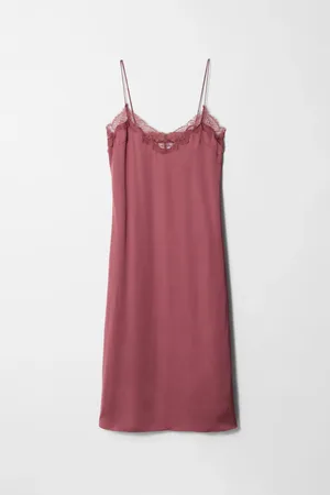 H&M Abito sottoveste midi in raso