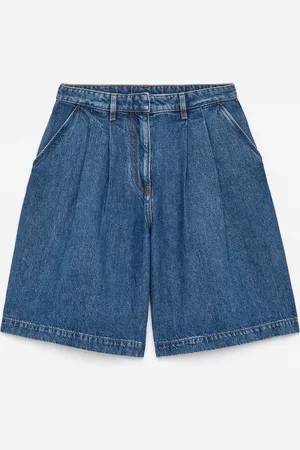H&M Shorts in denim con pieghe